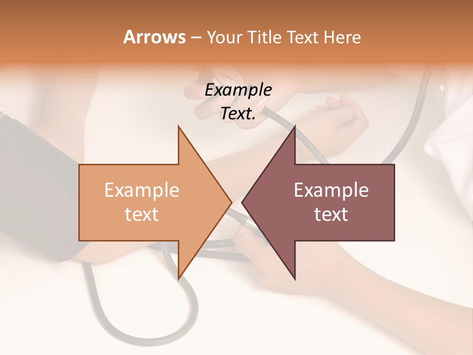 Patient Is Being Observed By Doctor - Measuring Blood Pressure PowerPoint Template