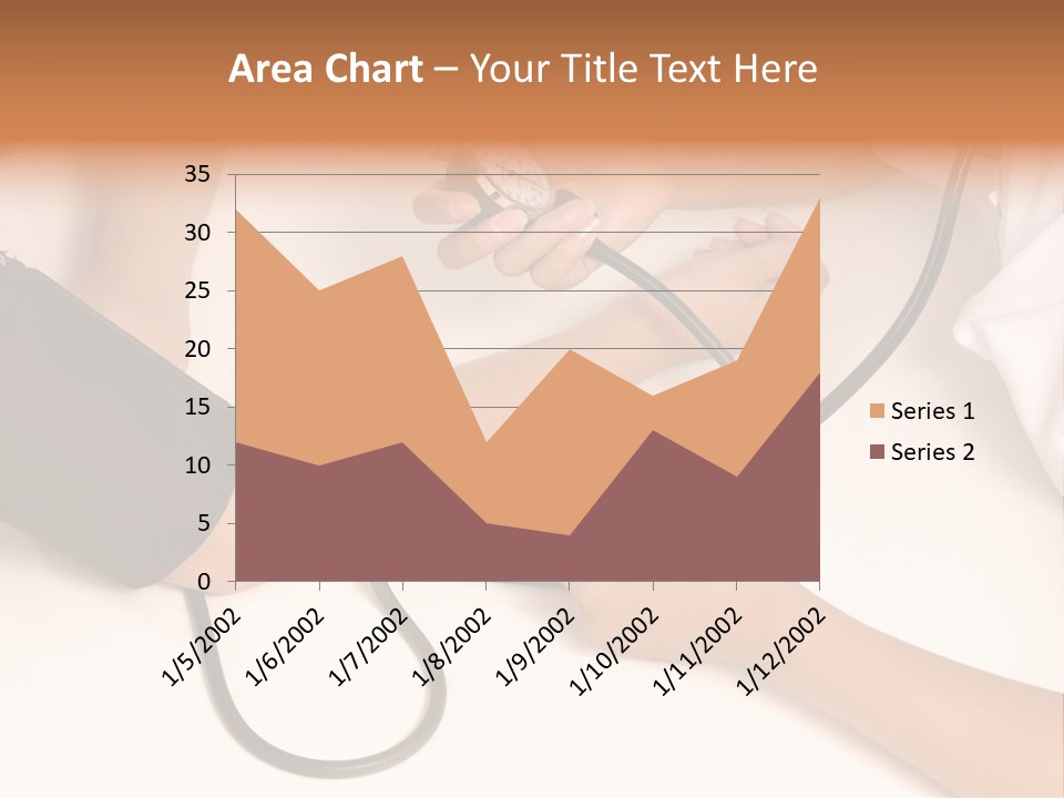 Patient Is Being Observed By Doctor - Measuring Blood Pressure PowerPoint Template