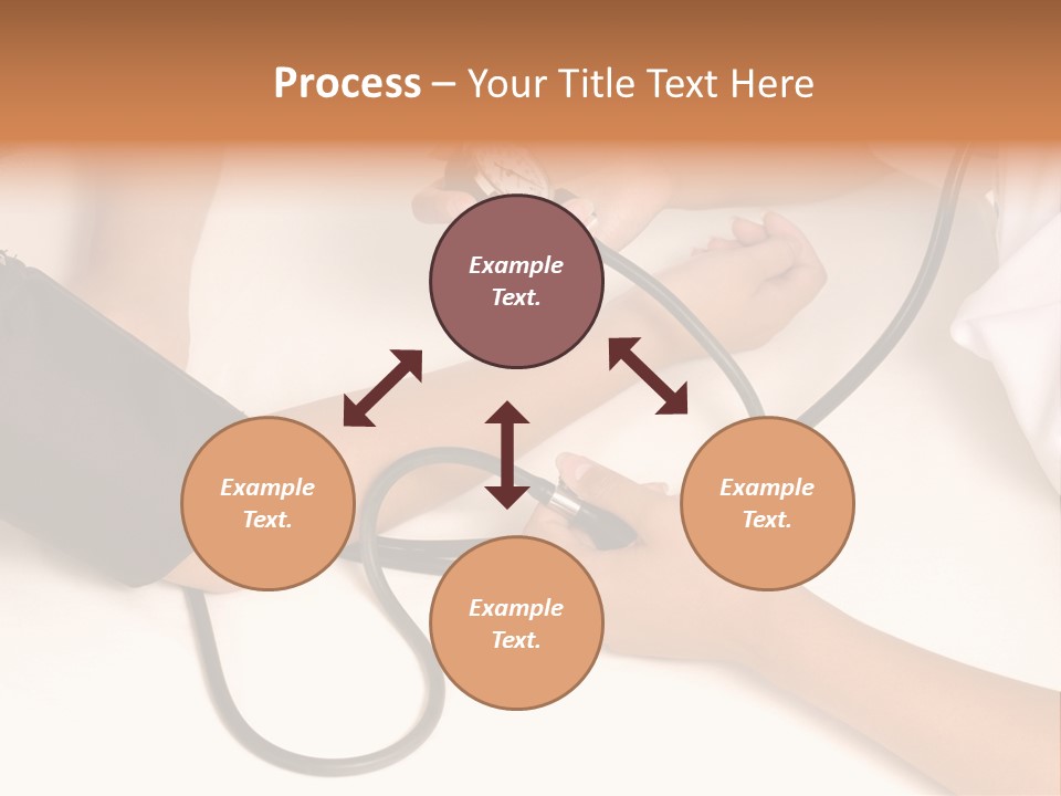 Patient Is Being Observed By Doctor - Measuring Blood Pressure PowerPoint Template