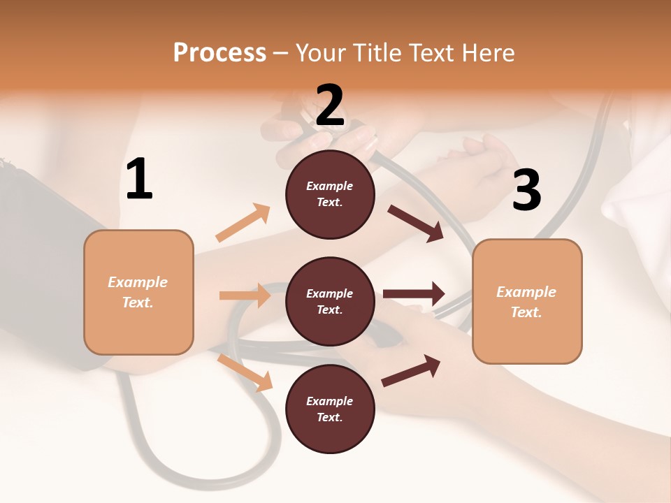 Patient Is Being Observed By Doctor - Measuring Blood Pressure PowerPoint Template