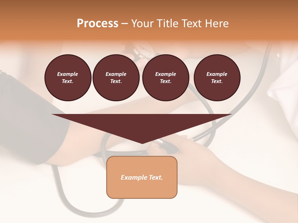 Patient Is Being Observed By Doctor - Measuring Blood Pressure PowerPoint Template