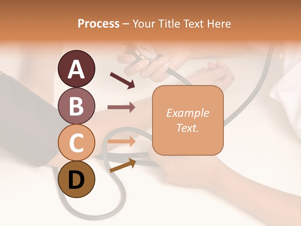 Patient Is Being Observed By Doctor - Measuring Blood Pressure PowerPoint Template