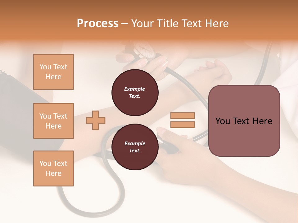 Patient Is Being Observed By Doctor - Measuring Blood Pressure PowerPoint Template