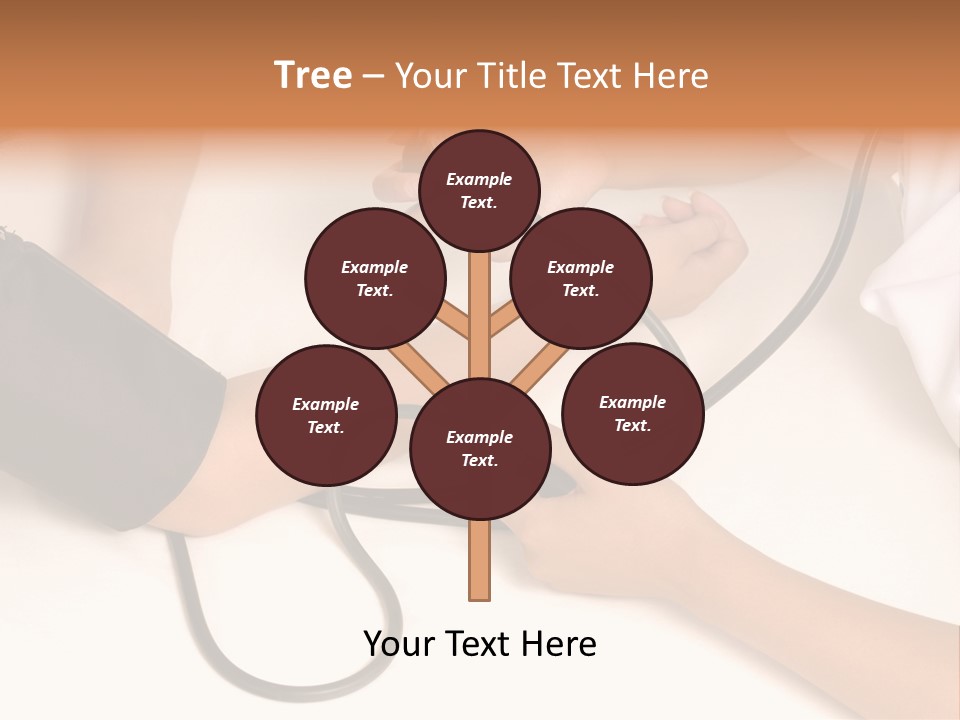 Patient Is Being Observed By Doctor - Measuring Blood Pressure PowerPoint Template
