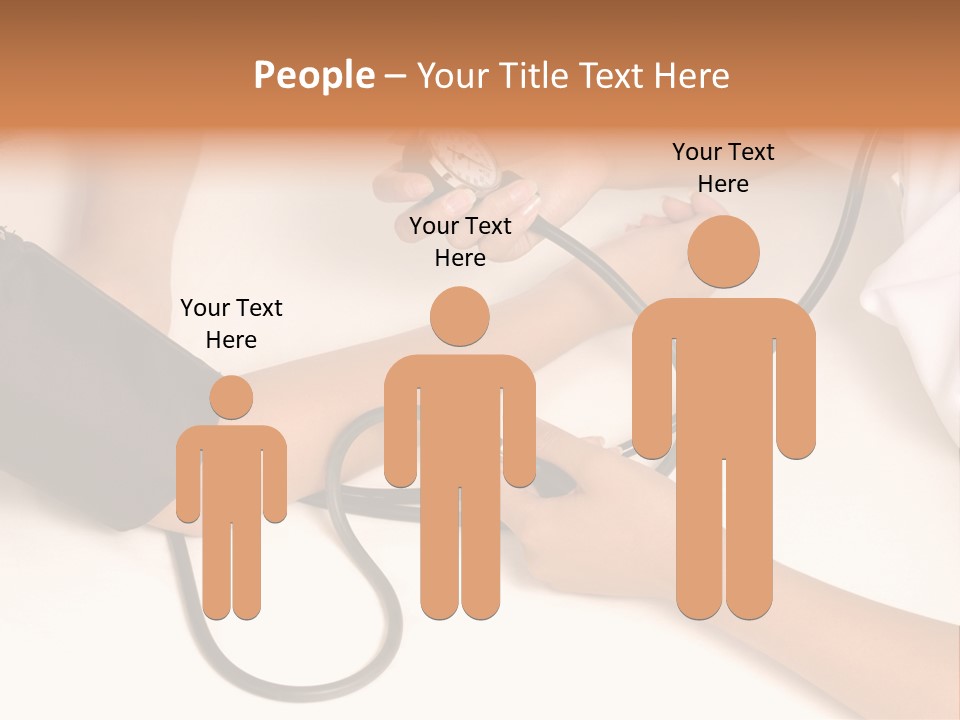 Patient Is Being Observed By Doctor - Measuring Blood Pressure PowerPoint Template