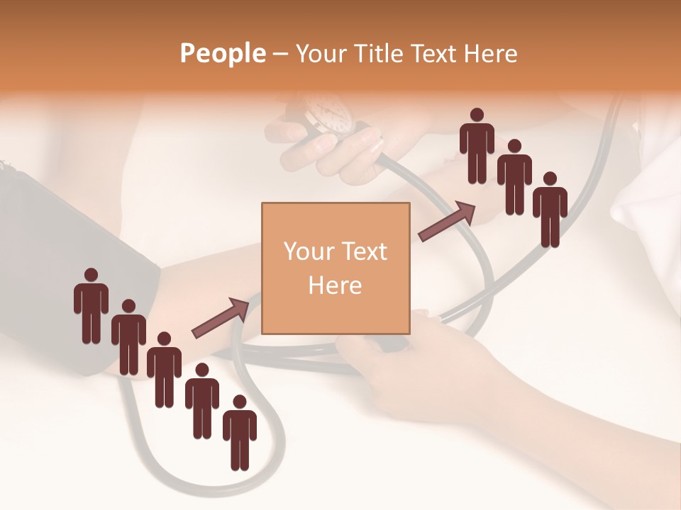 Patient Is Being Observed By Doctor - Measuring Blood Pressure PowerPoint Template