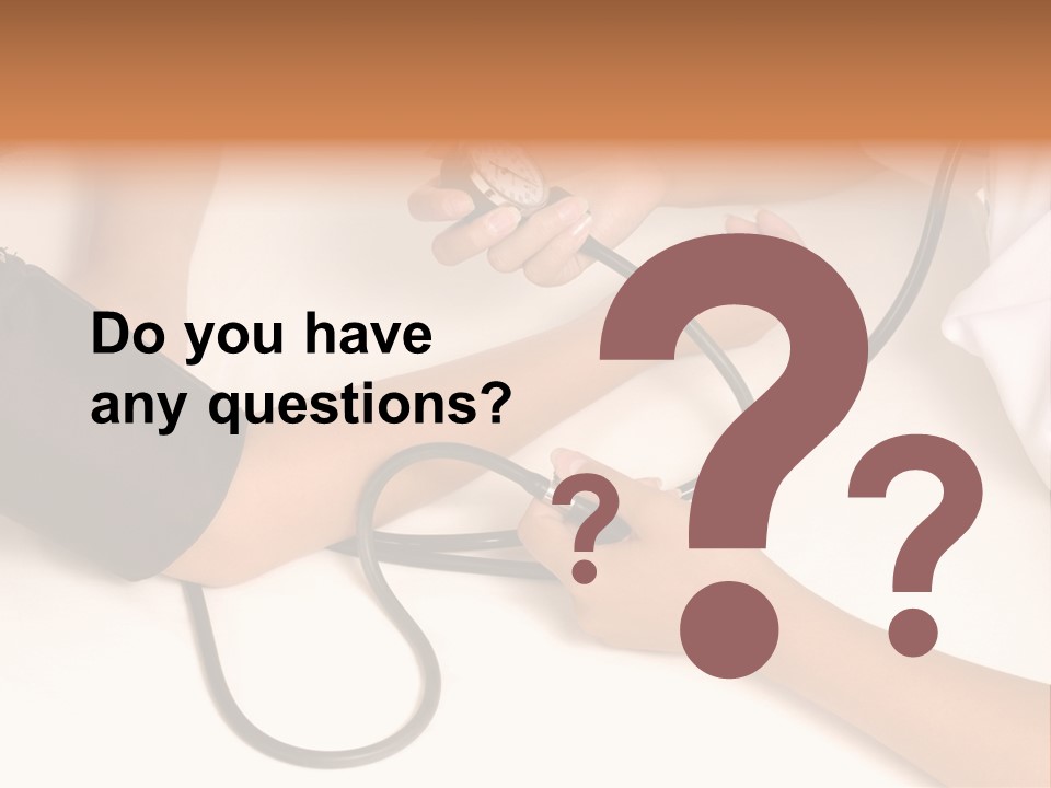 Patient Is Being Observed By Doctor - Measuring Blood Pressure PowerPoint Template