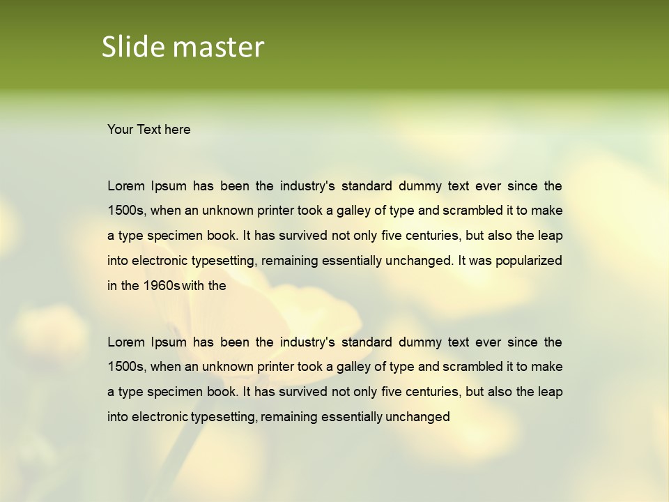 Field Flowers PowerPoint Template