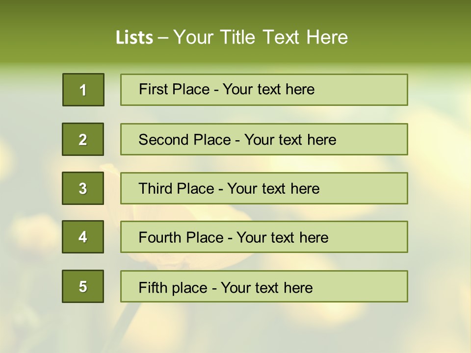 Field Flowers PowerPoint Template