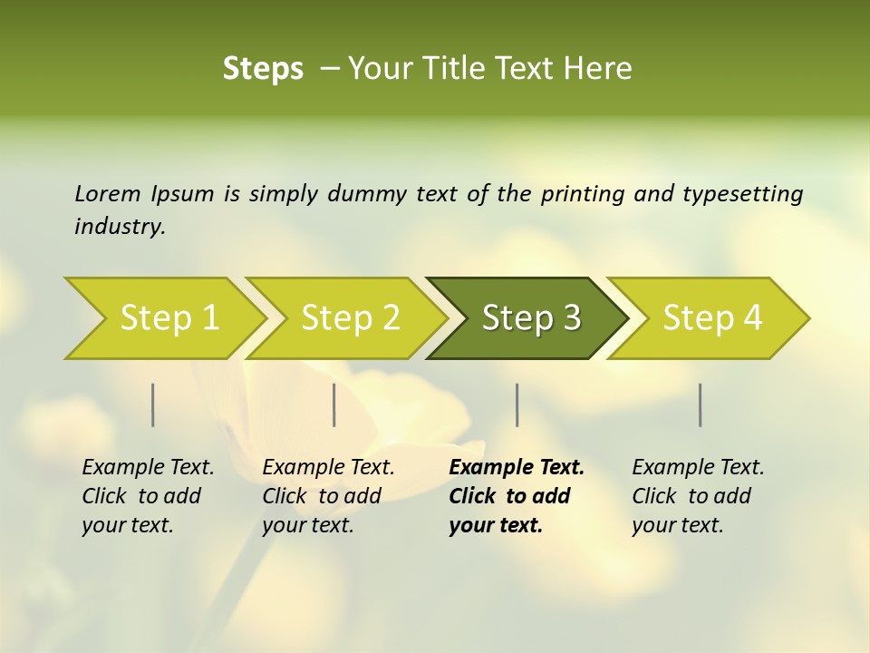 Field Flowers PowerPoint Template