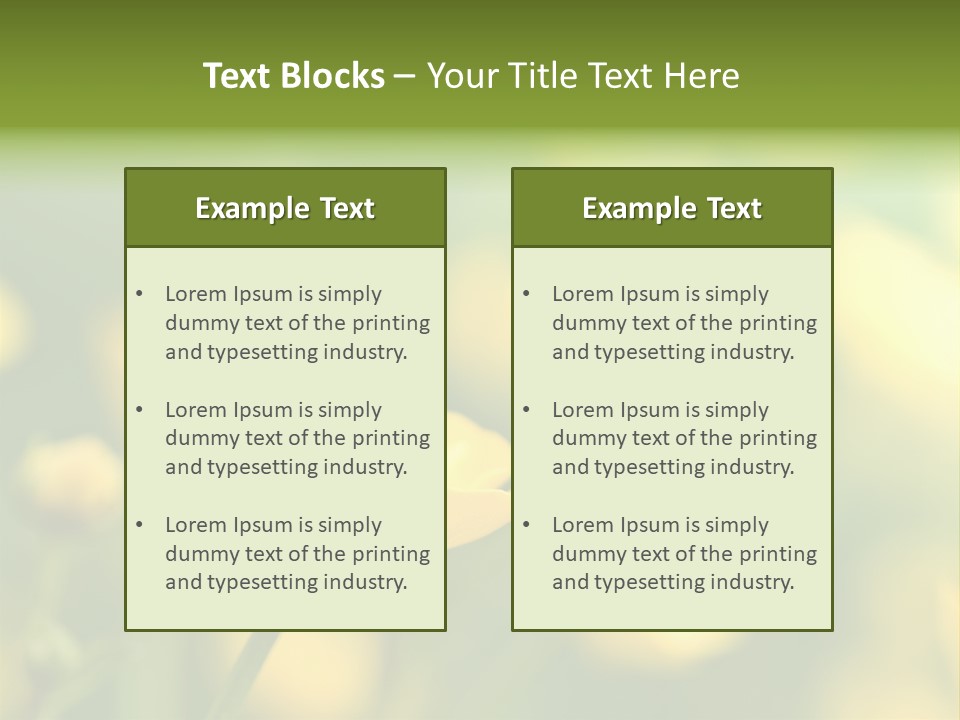 Field Flowers PowerPoint Template