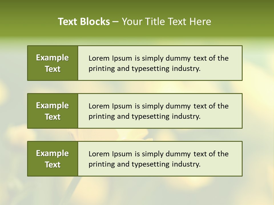 Field Flowers PowerPoint Template