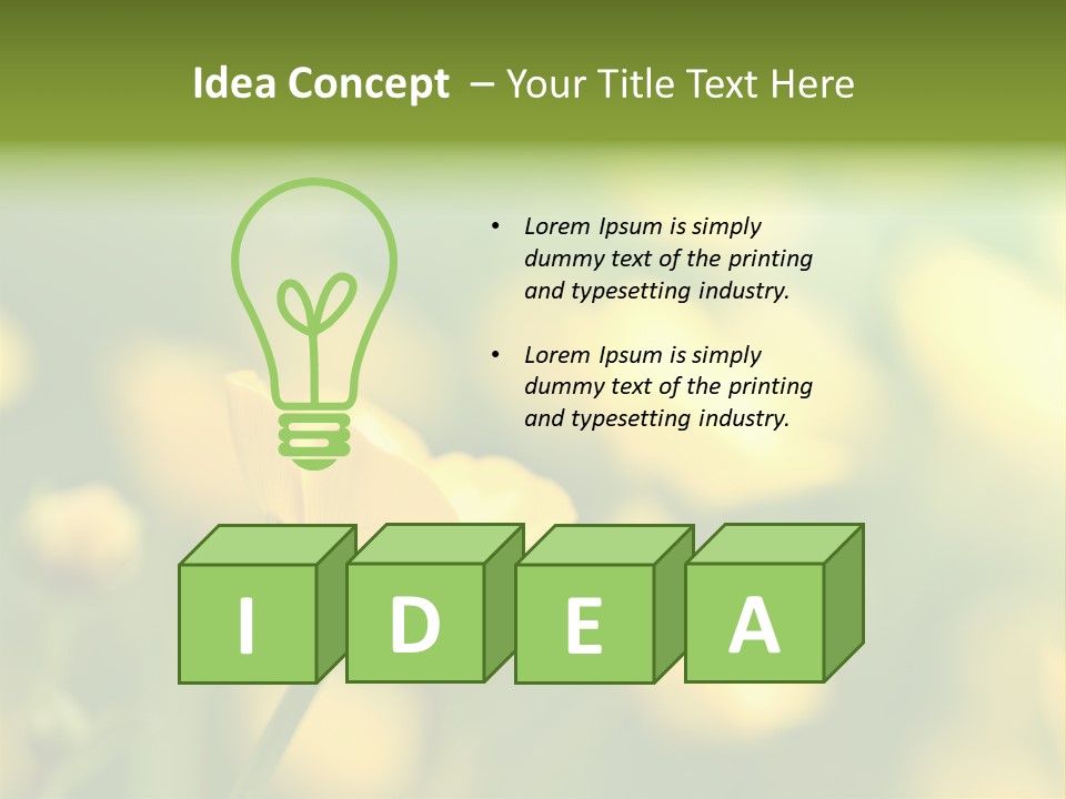 Field Flowers PowerPoint Template