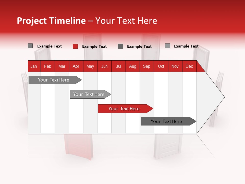 A Person Standing In Front Of A Group Of Doors PowerPoint Template
