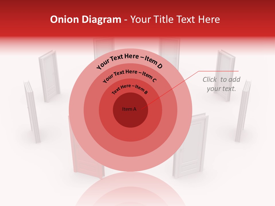 A Person Standing In Front Of A Group Of Doors PowerPoint Template