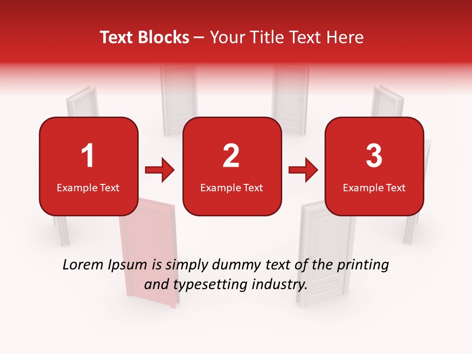 A Person Standing In Front Of A Group Of Doors PowerPoint Template