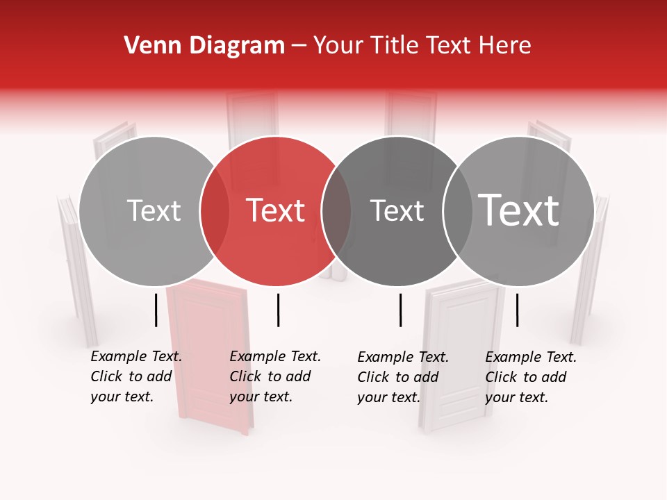 A Person Standing In Front Of A Group Of Doors PowerPoint Template