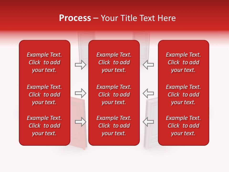 A Person Standing In Front Of A Group Of Doors PowerPoint Template