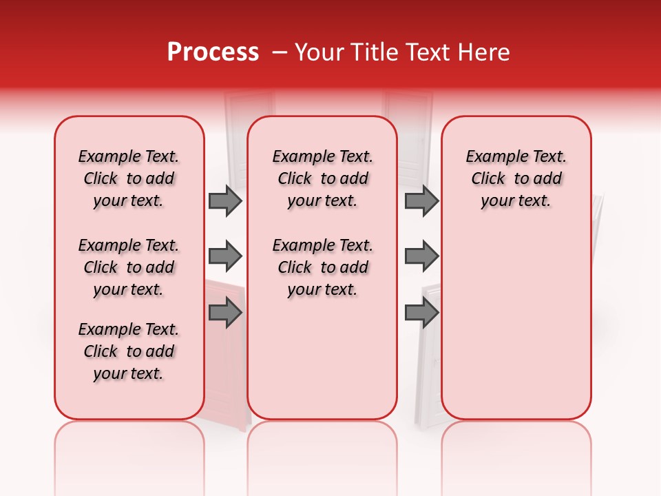 A Person Standing In Front Of A Group Of Doors PowerPoint Template