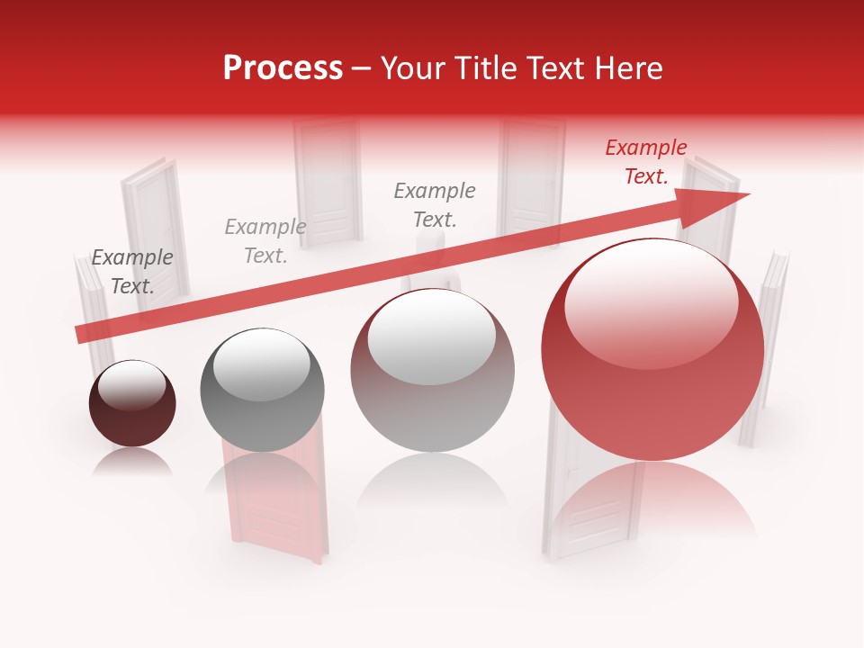 A Person Standing In Front Of A Group Of Doors PowerPoint Template