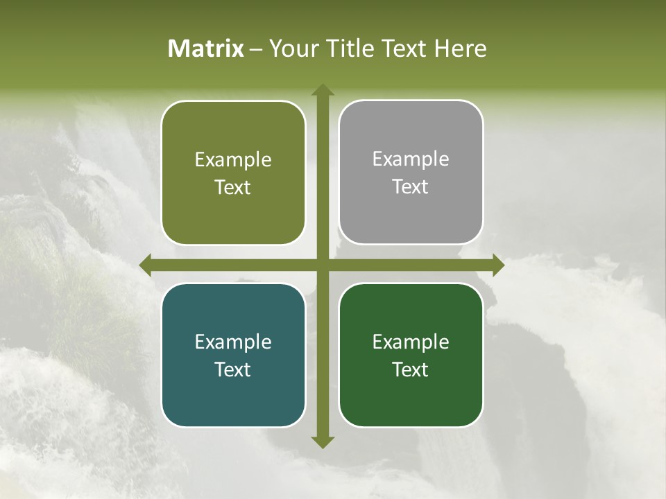 Iguassu Falls, South America PowerPoint Template