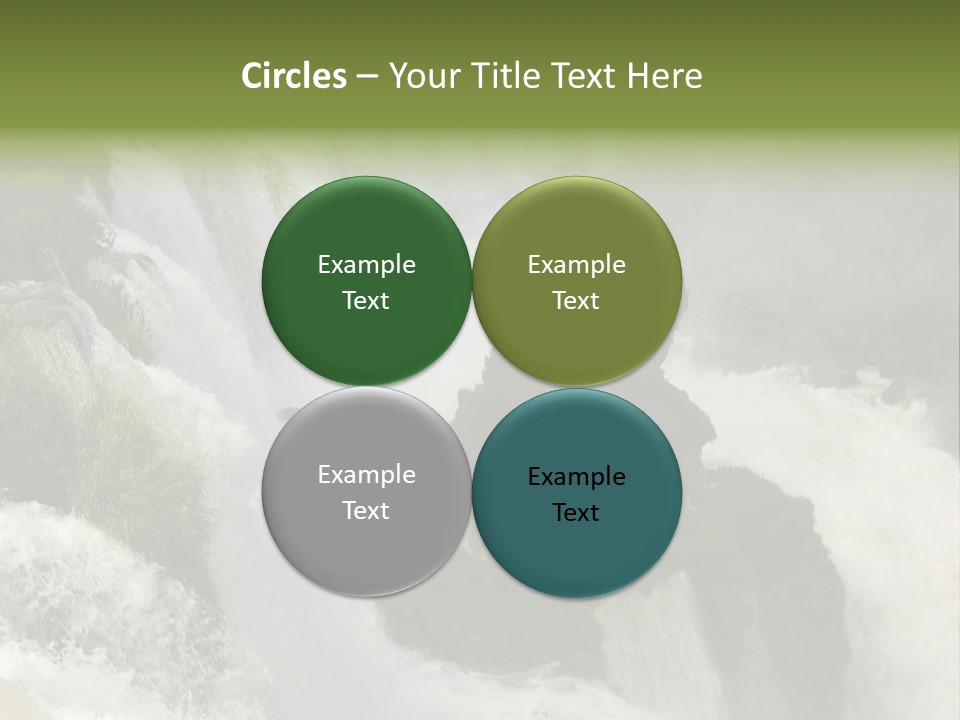 Iguassu Falls, South America PowerPoint Template