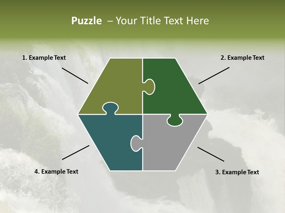 Iguassu Falls, South America PowerPoint Template