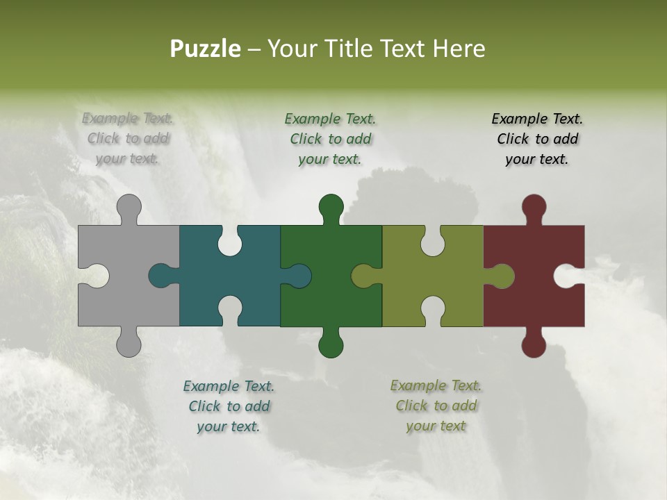 Iguassu Falls, South America PowerPoint Template