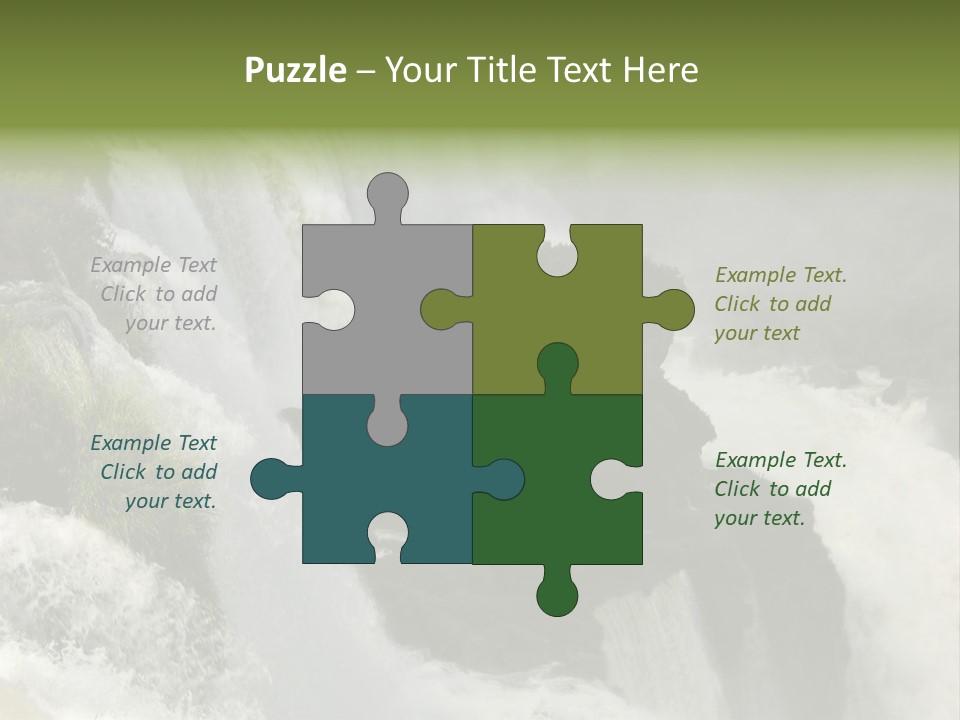 Iguassu Falls, South America PowerPoint Template