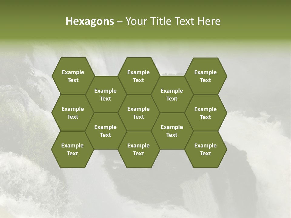 Iguassu Falls, South America PowerPoint Template