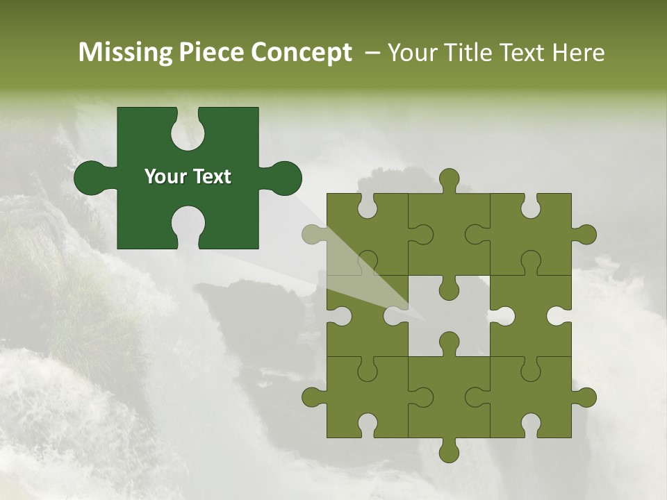 Iguassu Falls, South America PowerPoint Template