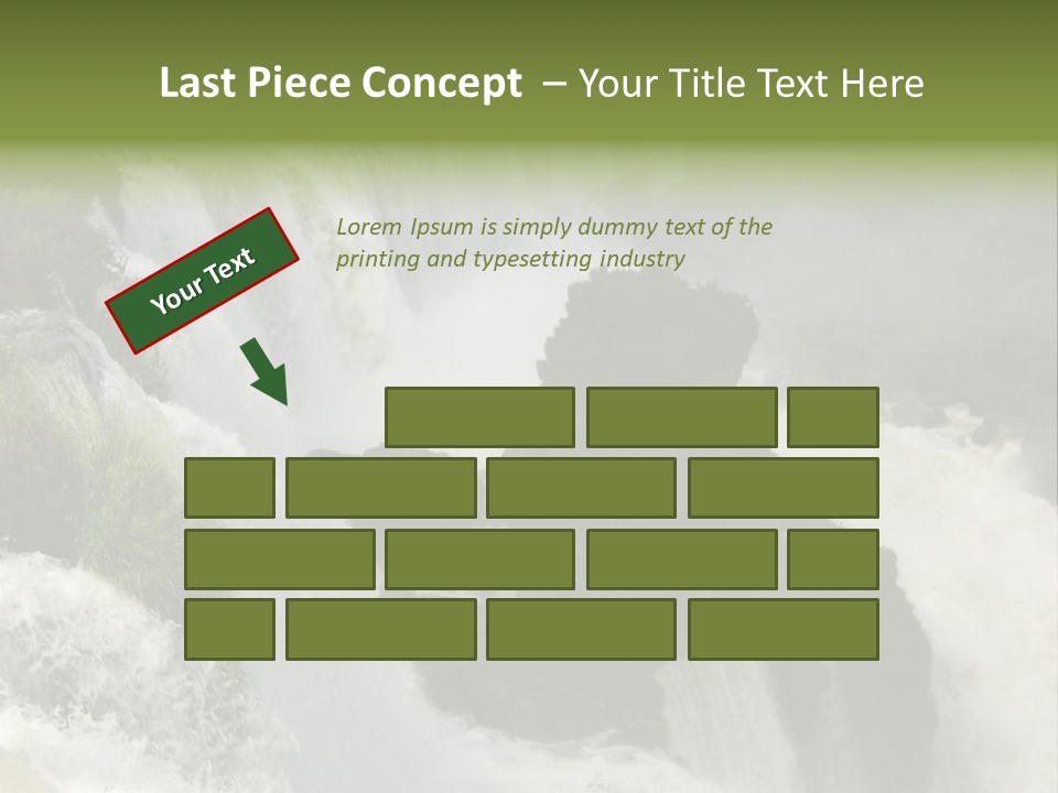 Iguassu Falls, South America PowerPoint Template