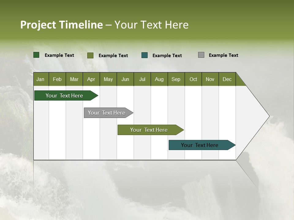 Iguassu Falls, South America PowerPoint Template
