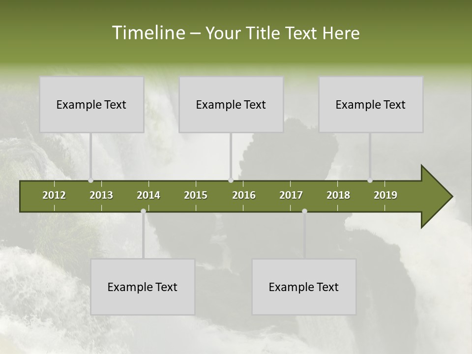 Iguassu Falls, South America PowerPoint Template