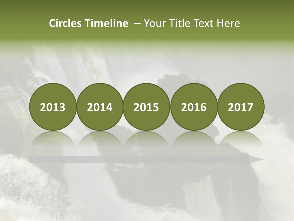 Iguassu Falls, South America PowerPoint Template