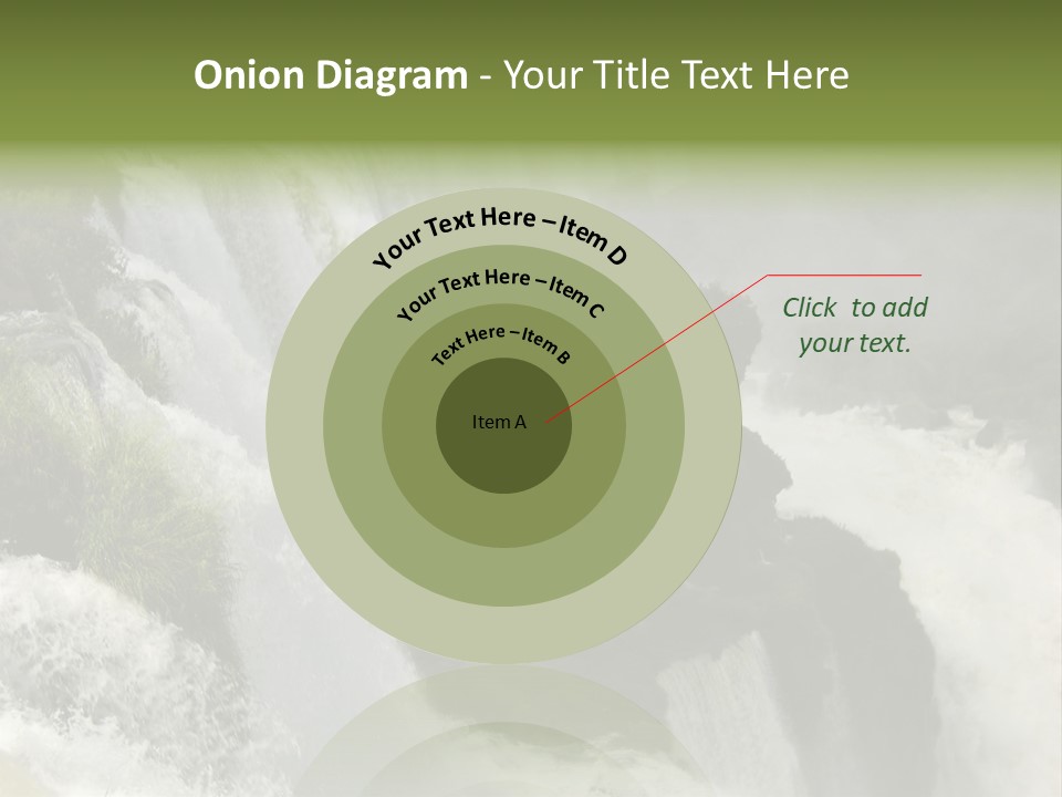 Iguassu Falls, South America PowerPoint Template