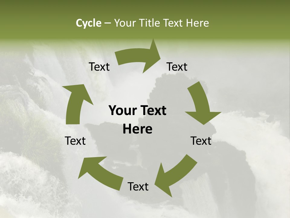 Iguassu Falls, South America PowerPoint Template