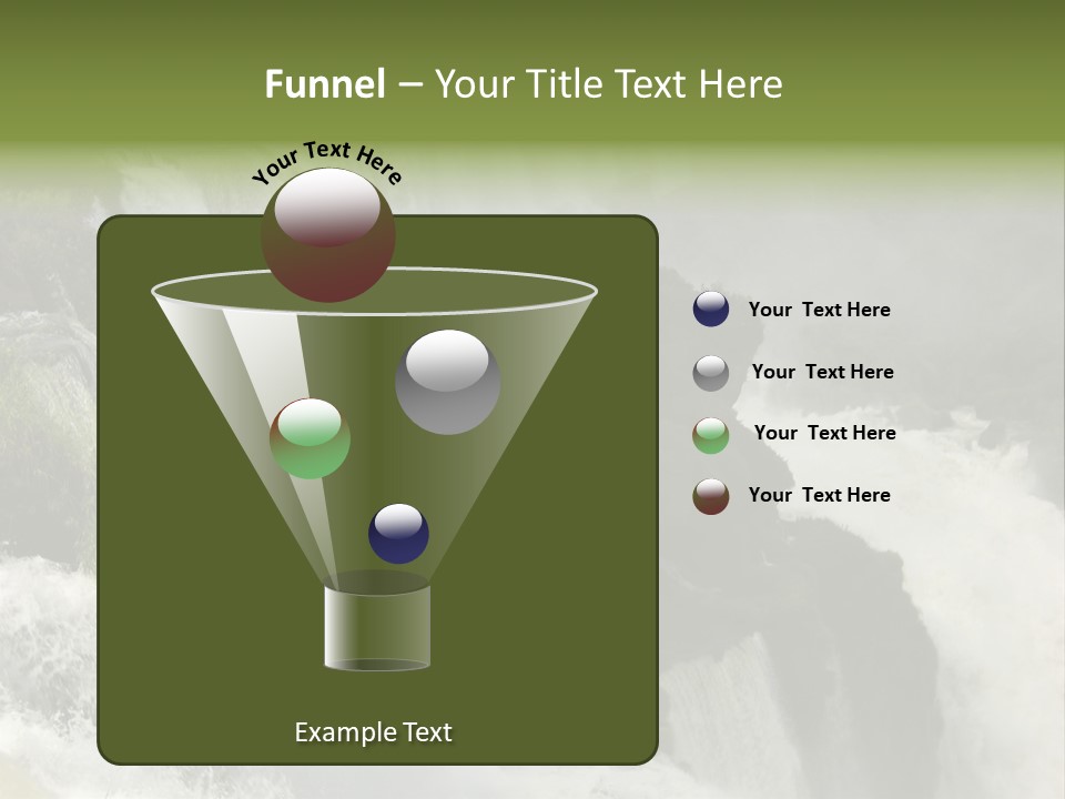 Iguassu Falls, South America PowerPoint Template