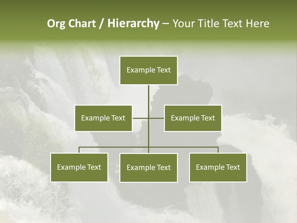 Iguassu Falls, South America PowerPoint Template