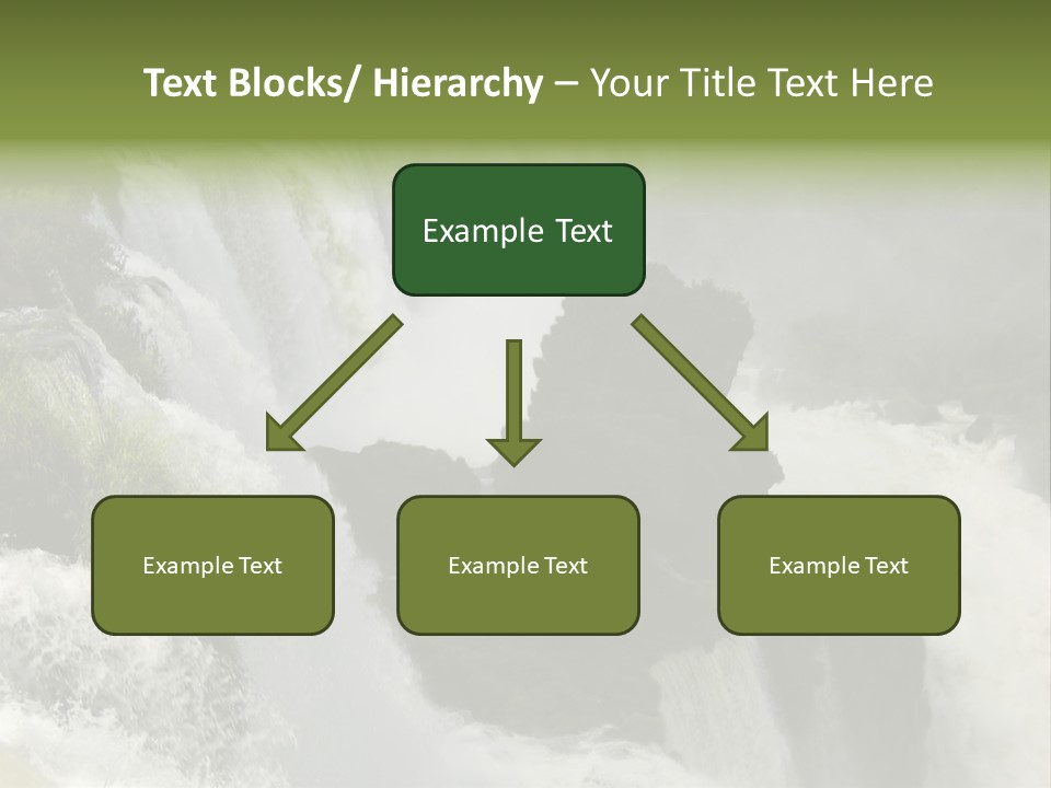 Iguassu Falls, South America PowerPoint Template