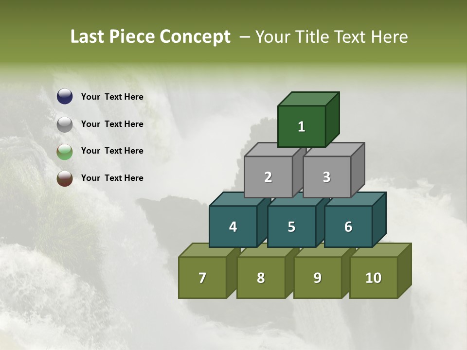 Iguassu Falls, South America PowerPoint Template