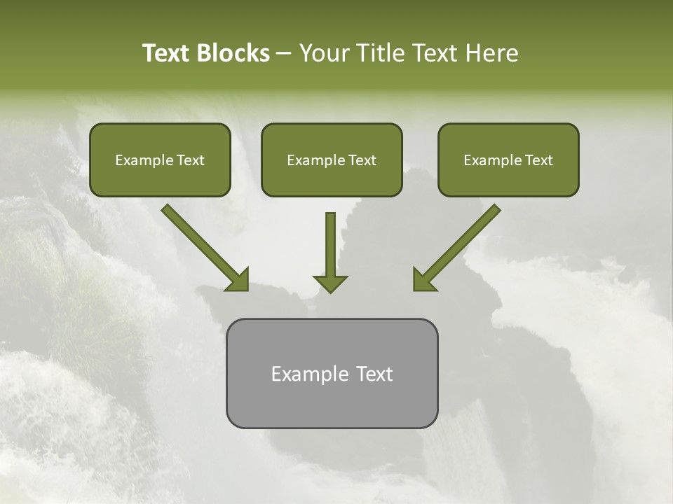 Iguassu Falls, South America PowerPoint Template