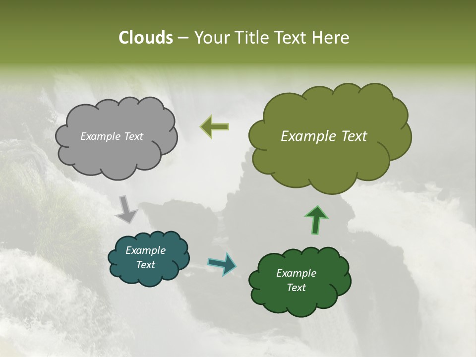 Iguassu Falls, South America PowerPoint Template