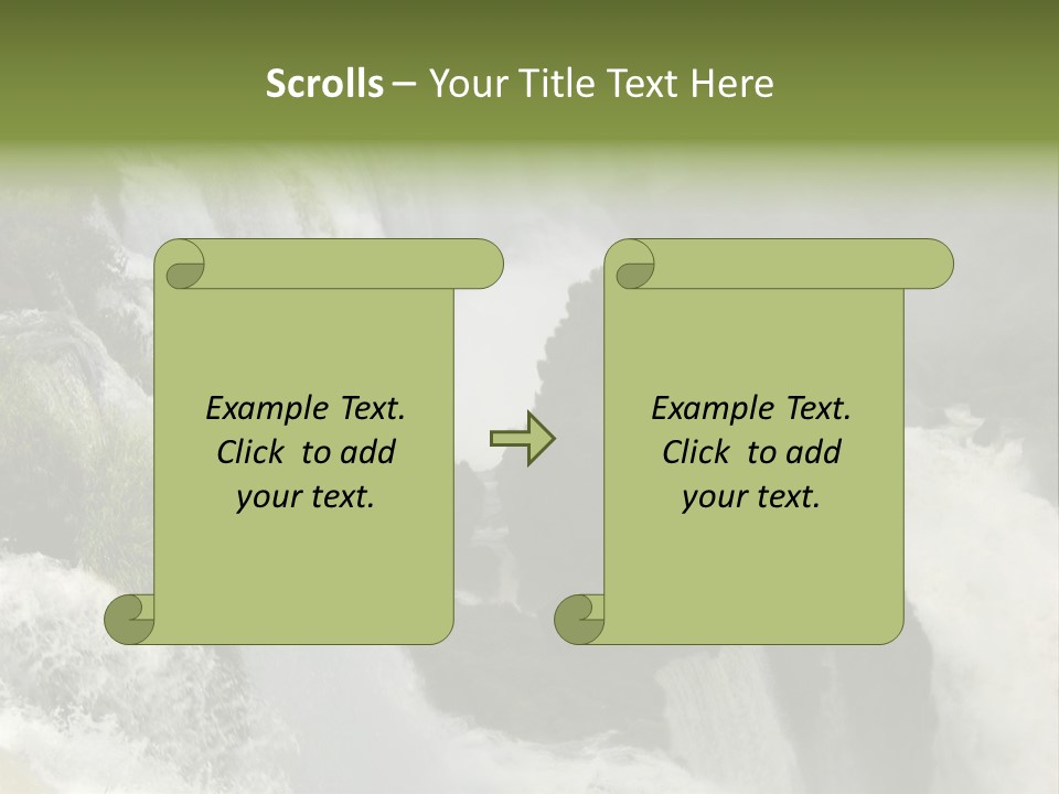 Iguassu Falls, South America PowerPoint Template