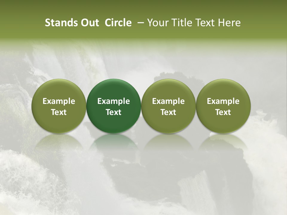 Iguassu Falls, South America PowerPoint Template