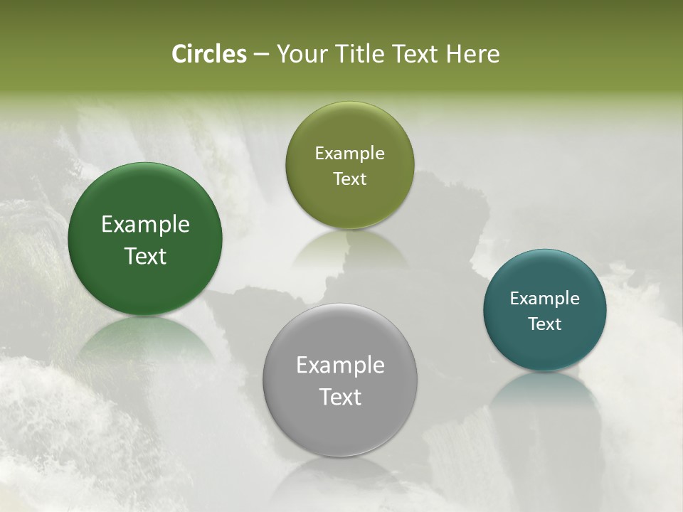 Iguassu Falls, South America PowerPoint Template