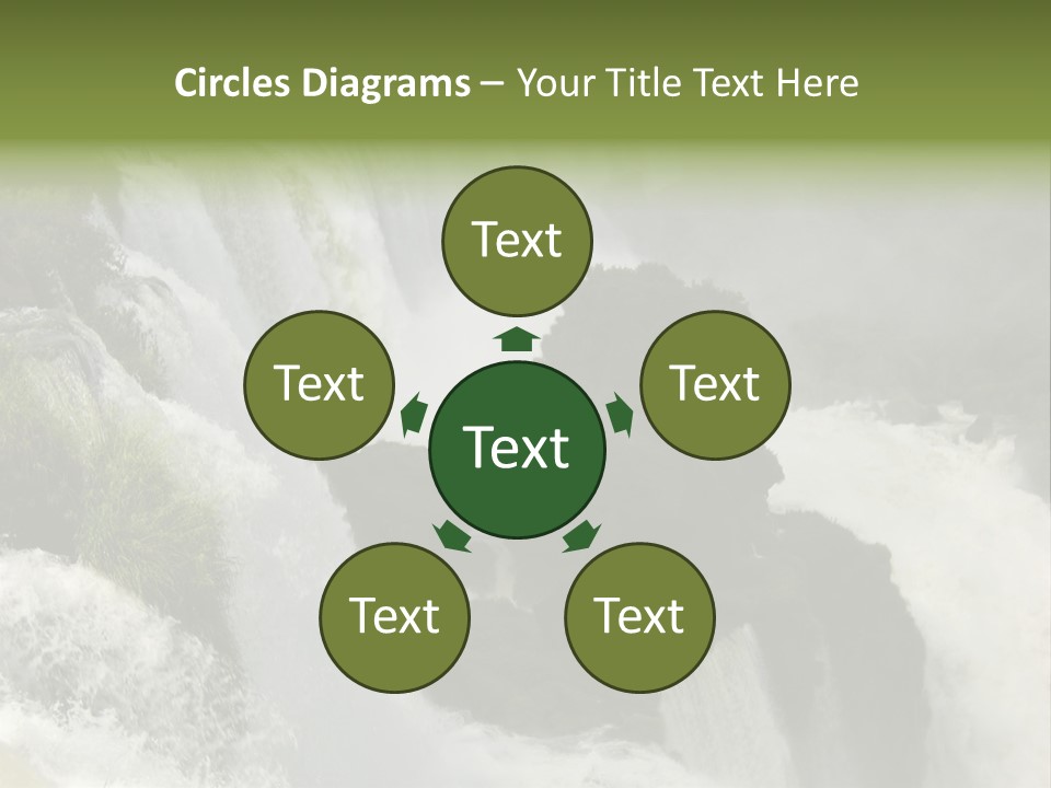 Iguassu Falls, South America PowerPoint Template