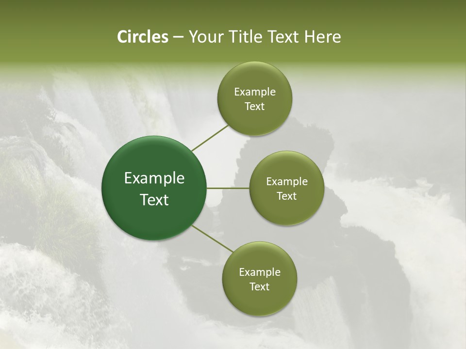 Iguassu Falls, South America PowerPoint Template