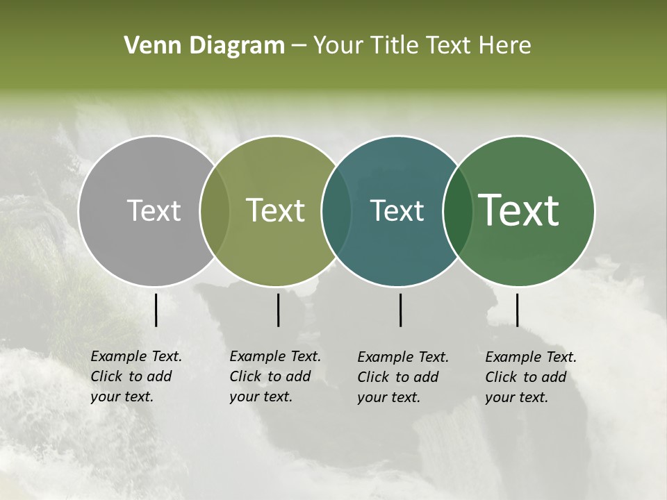 Iguassu Falls, South America PowerPoint Template