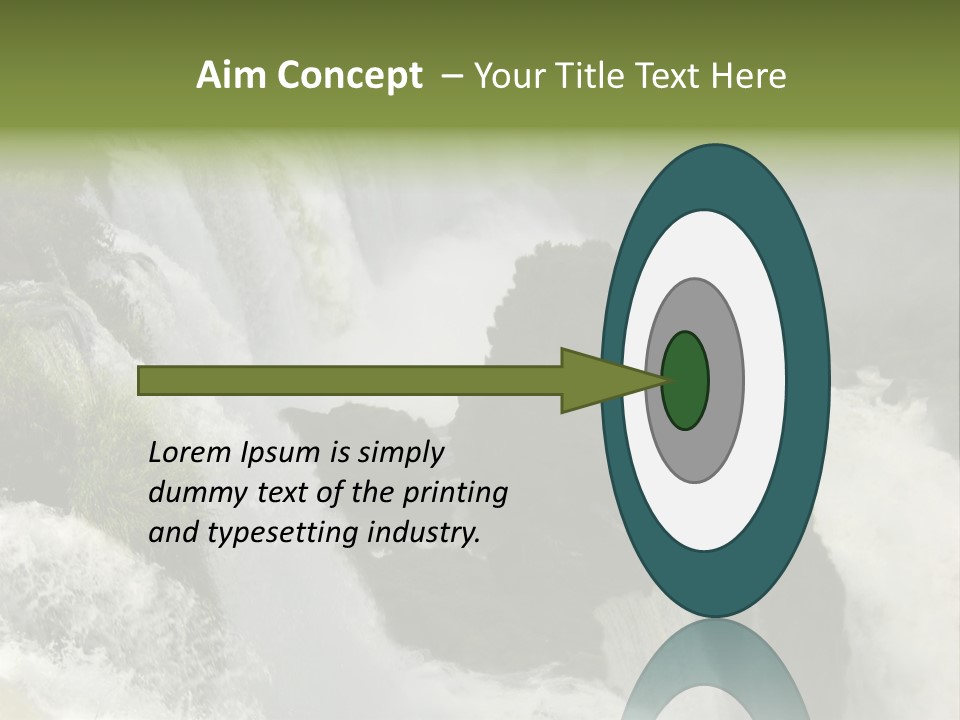 Iguassu Falls, South America PowerPoint Template